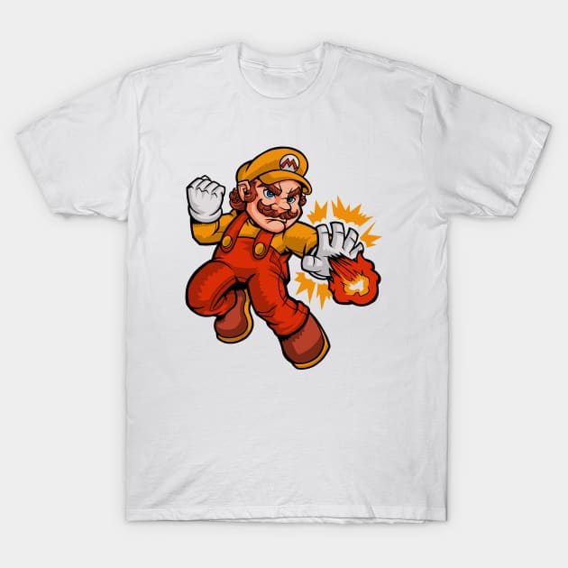 The Italian plumber. T-Shirt by Carlos Filho